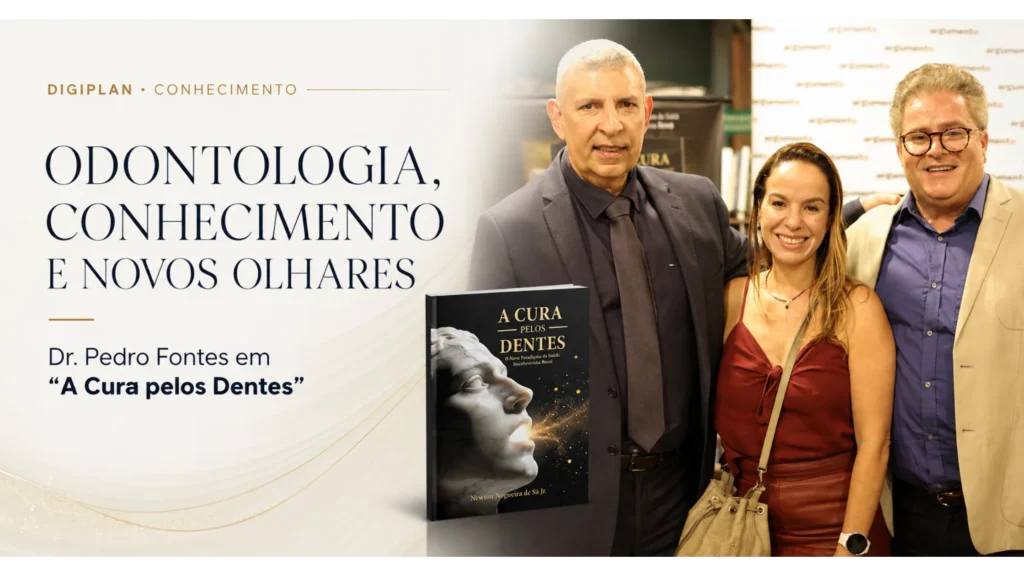 Dr. Pedro Fontes no lançamento do livro A Cura pelos Dentes no Rio de Janeiro